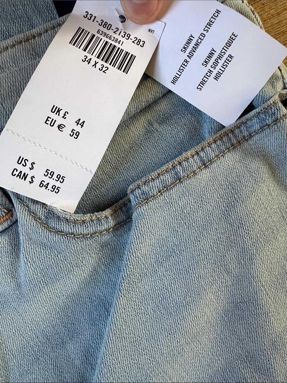 Hollister Light Blue Distressed Boyfriend Jeans - Picture 10 of 10